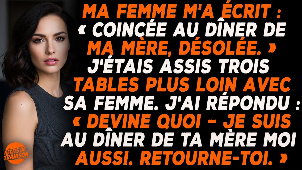 Je Reçois Le Message : Elle Est Coincée Chez Sa Mère, Alors Que Je Suis Assis Avec Sa Femme.