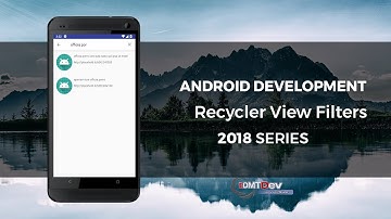 Android Development Tutorial - Recycler View Filters