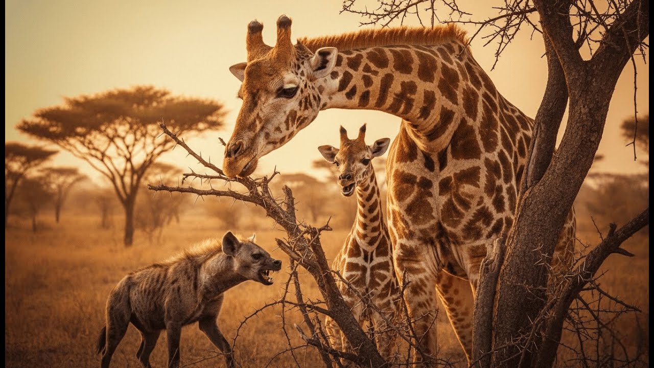An Unbelievable Miracle! Mother Giraffe STOPS a Car to Ask Humans for Help to Save Her Baby!
