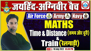 Time & Distance Maths | Train Maths Tricks | Maths For Agniveer 2022 | Maths By Manish Sir #19
