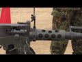 12.7mm　重機関銃M2　組立・展示　日本原駐屯地