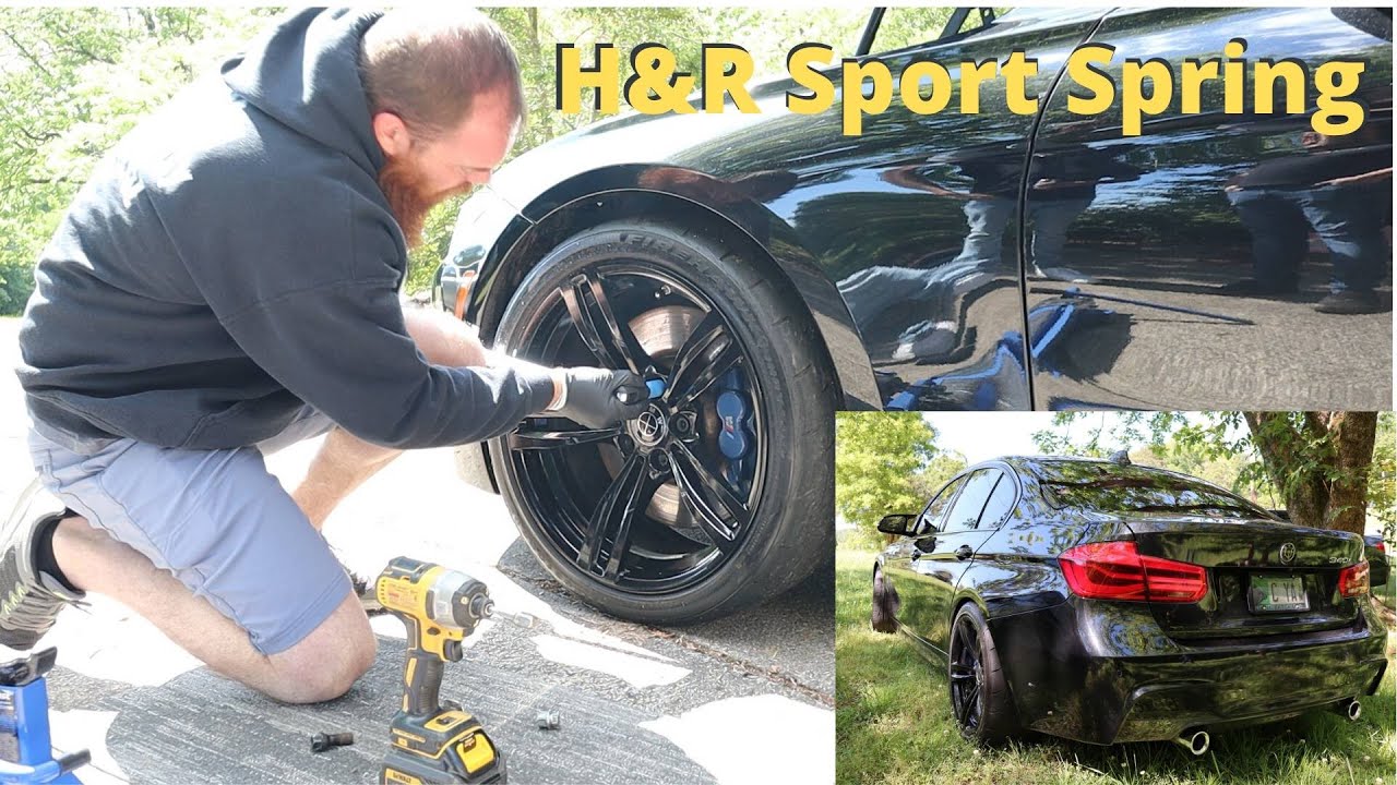 INSTALLING H&R SPORT SPRINGS ON NOCLUTCH GARAGE F30 340i | THIC F30 AND ...