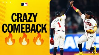 The Braves come back from a 60 deficit to win it!