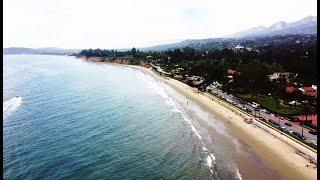 Flying Over Butterfly Beach Montecito Santa Barbara California Dji Mavic Mini