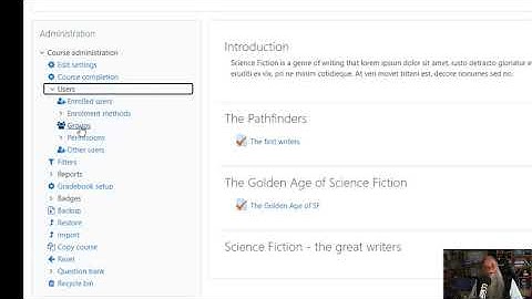 Moodle - adding a group to your course