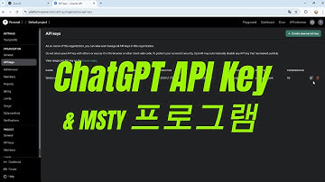 OpenAI API Key 발급받고 MSTY로 ChatGPT 설정하기