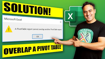 A PivotTable report cannot overlap another PivotTable report – Solution