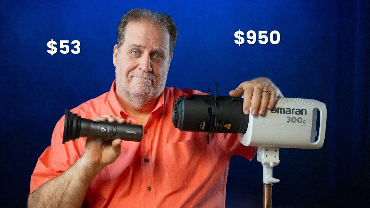 BEST background light? Small Rig RF10c vs Amaran 150c/300c