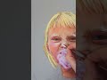 Portrait Soft pastels blending...