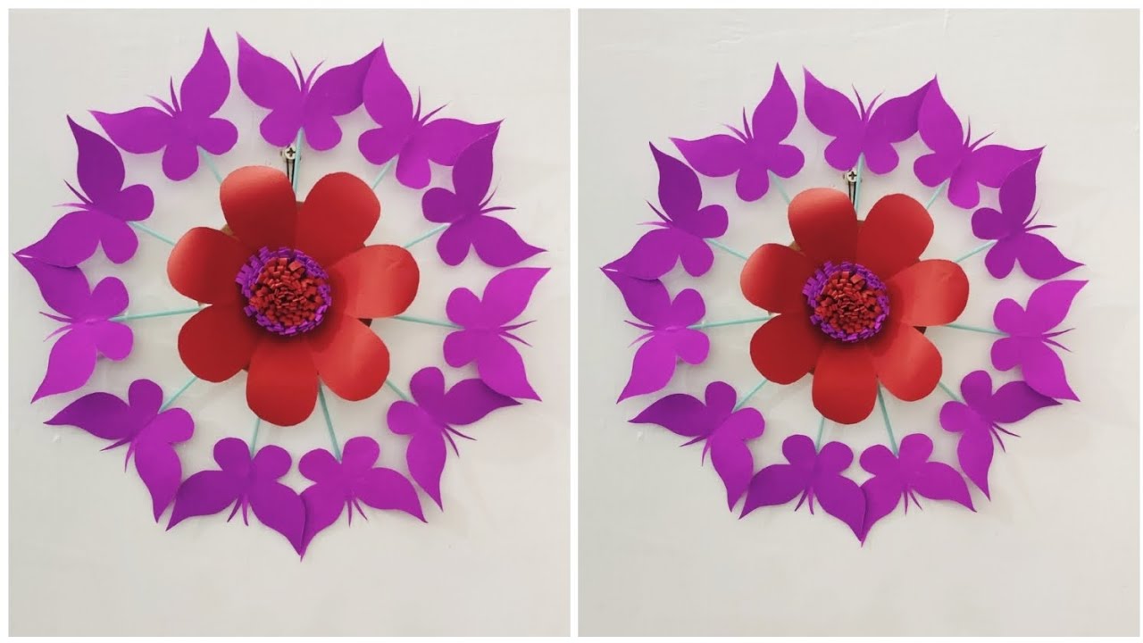 Butterfly Making With Paper/Wall Hanging Craft Ideas/Butterfly Craft