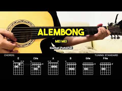 Alembong - Mei Mei | Easy Guitar Tutorial For Beginners (CHORDS & LYRICS) #guitarlesson