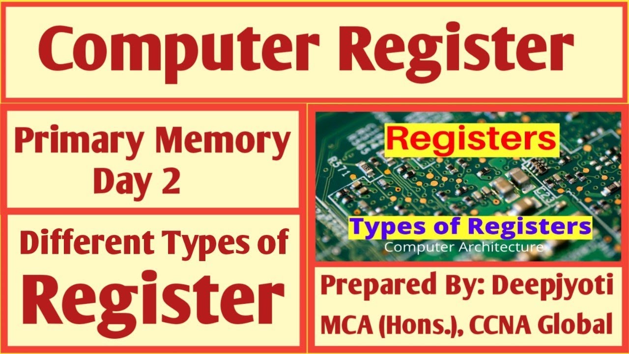 Computer Register| Different Types of Register | Day 2 - YouTube