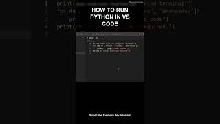 How to Run Python in VS Code #Shorts