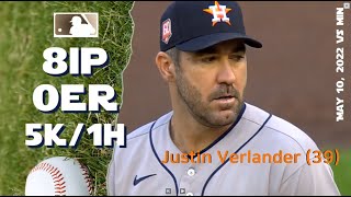 Justin Verlander (39) | May 10, 2022 | MLB highlights