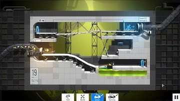 Bridge Constructor Portal Level 19, No Stickman Fall, No Bridge Collapse Solution.