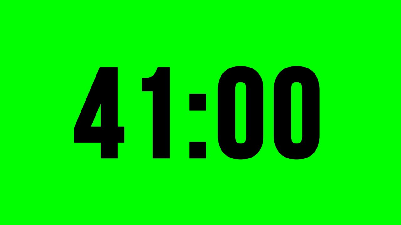 Timer 41 Minute With Alarm ⏱ No Music
