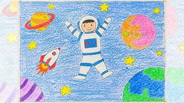 Vẽ ước mơ của em | Vẽ tranh ước mơ của em | Em vẽ ước mơ của em làm phi hành gia