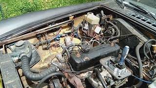 1977 MGB barn find first crank with new starter