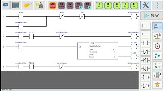 PLC LADDER SIMULATOR || star delta connection screenshot 3