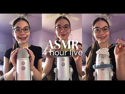4 hours of ASMR | Campfire, Glue, Beeswax, Hair play, Wood tapping, etc