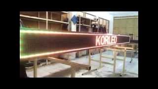 Running Text, Moving Sign Pixel Pich - 20 Mm, 3 Warna By Korled
