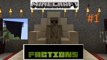minecraft faction my Huge obsidian base Ep 1 on cosmic pvp
