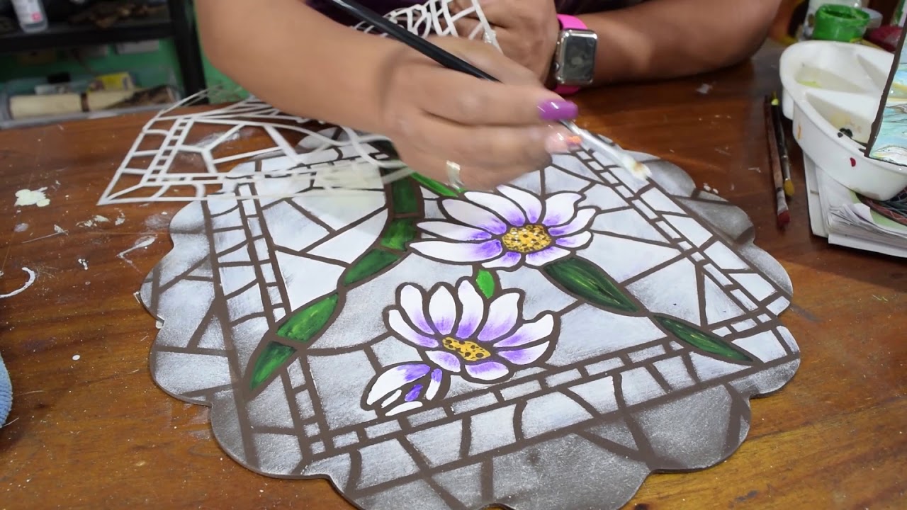 Aprende Realizar Falso Mosaico Utilizando un Stencil