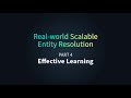 Part 4 - Ensuring Effective Learning for Entity Resolution