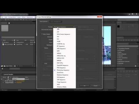 60 Second After Effects Tutorial   Export a Single Frame  HD