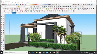 Tutorial SketchUp for Beginner, membuat rumah untuk Pemula dalam 10 Menit_@rogerproject_ screenshot 5