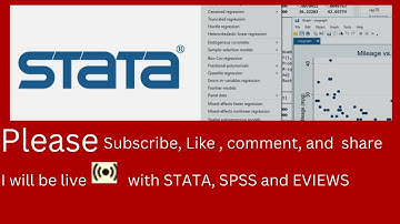 Introduction to stata, SPSS, EVIEW working environment@statisticsmatt @econometricsacademy