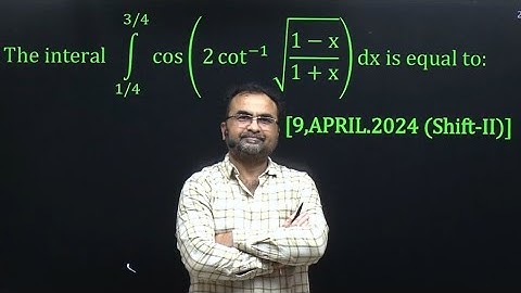 IIT JEE Main PYQ 9 April 2024 shift 2