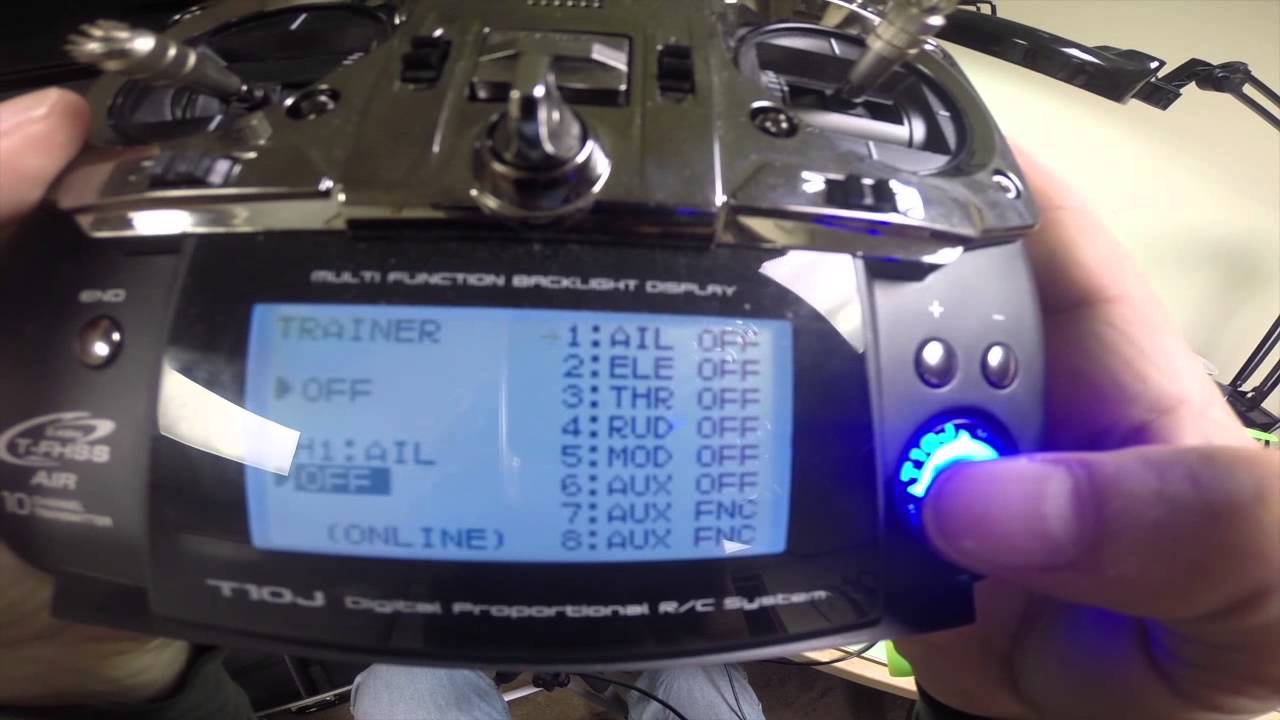 q450 setup with Futaba 10J and Fatshark pan tilt