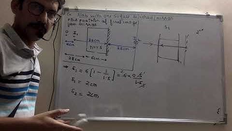31  Numerical on glass slab with one surface silvered or mirror