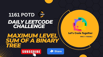 Maximum Level Sum of a Binary Tree | Facebook |Daily Leetcode Challenge | Leetcode 1161 | Medium