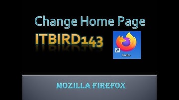Firefox: how to change default homepage in Firefox