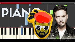 Major Lazer J Balvin Buscando Huellas Piano Midi tutorial Sheet app Cover Karaoke screenshot 2