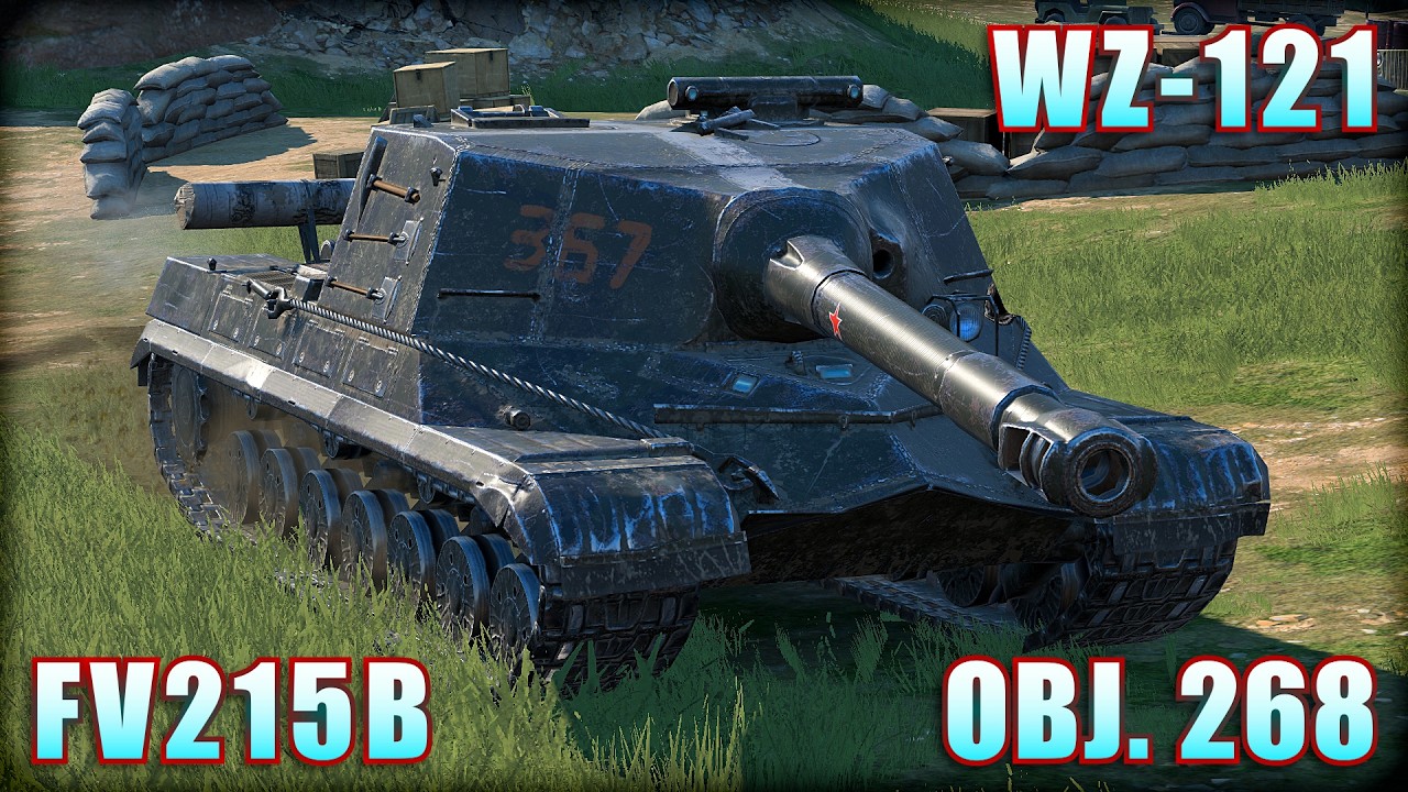 OBJ. 268 ● FV215B ● WZ-121 | World of Tanks Blitz Replays