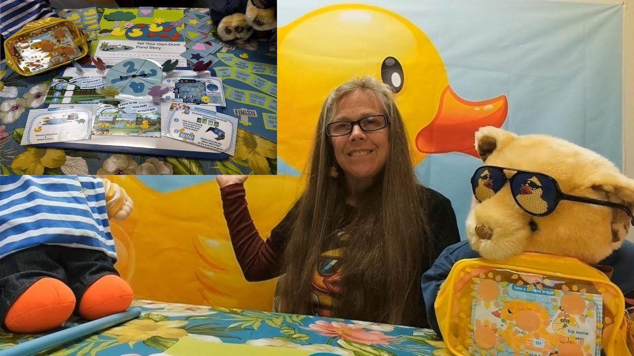 The Miss Maggie Mack Show Storytelling Tips While Unpacking the Race to the Duck Pond Experience Box