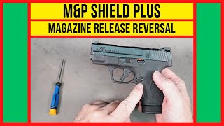 Magazine Release Reversal on M&P Shield Plus. Swap the Mag release button for Left-Handed Shooters