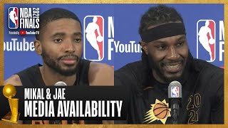Mikal Bridges \& Jae Crowder #NBAFinals Media Availability | July 16th, 2021