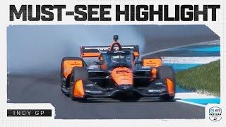Pato O'Ward goes up in smoke during warmup for Sonsio Grand Prix | INDYCAR Highlights
