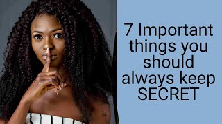 Celebrity 7 Most Important Things You Should Always Keep SECRET Net Worth