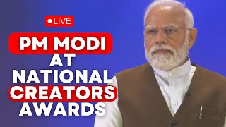 PM Modi Live | National Creators Awards 2024 | Bharat Mandapam | Social Media Influencer