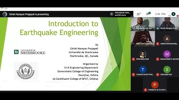 Webinar on “Introduction to Earthquake Engineering”