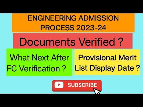 First Year Engineering process 2023 | What after documents verification ...