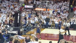 4/17/2017 Cavaliers vs Pacers Playoffs Game 2 - Lance Stephenson looses it
