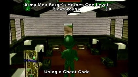 Army Men: Sarge´s Heroes One Level Playthrough using a Dreamcast Cheat Code :D #Dreamcast #Sega #DC
