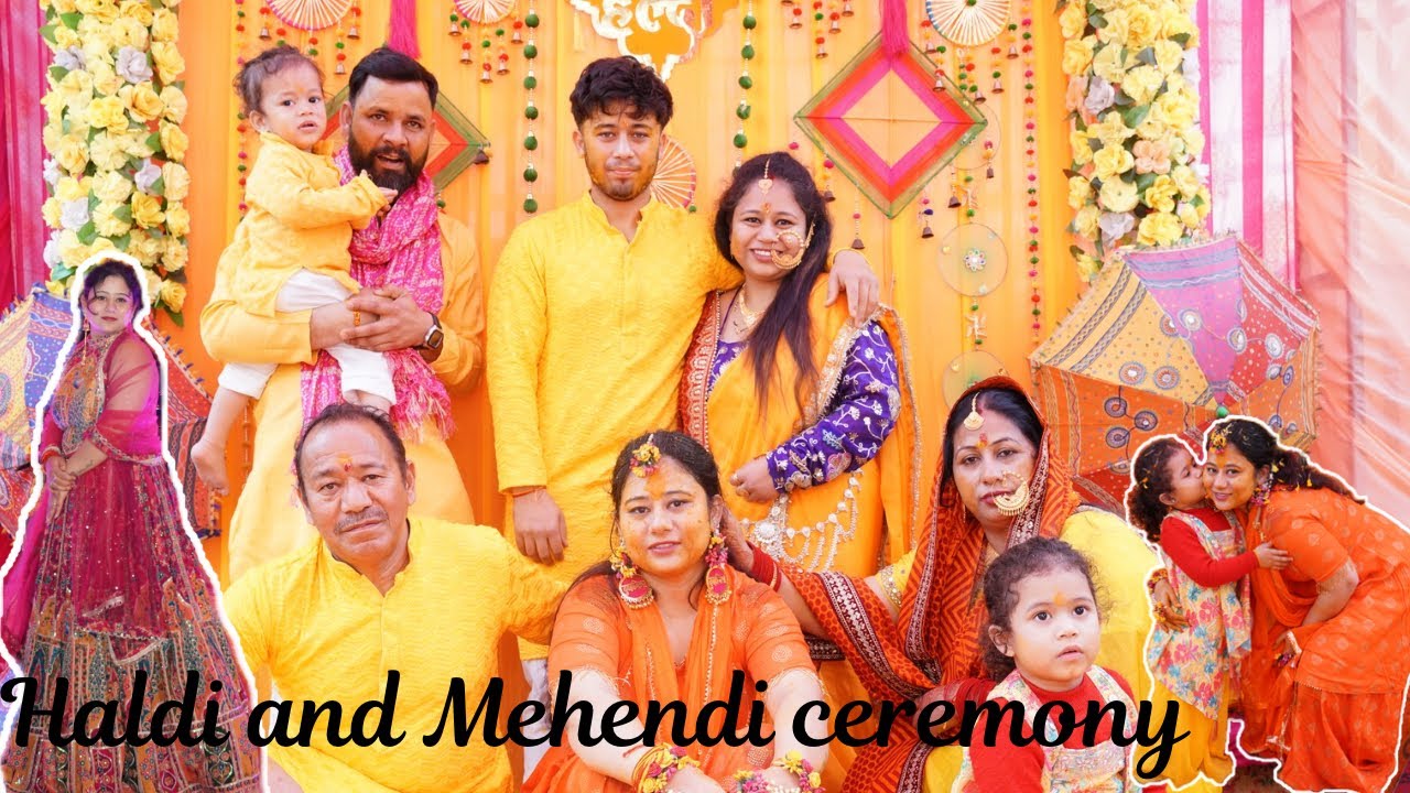 Haldi & Mehendi Ceremony || #wedding #haldiceremony #mehndi #vlog #youtube #foryou #familyvlog 