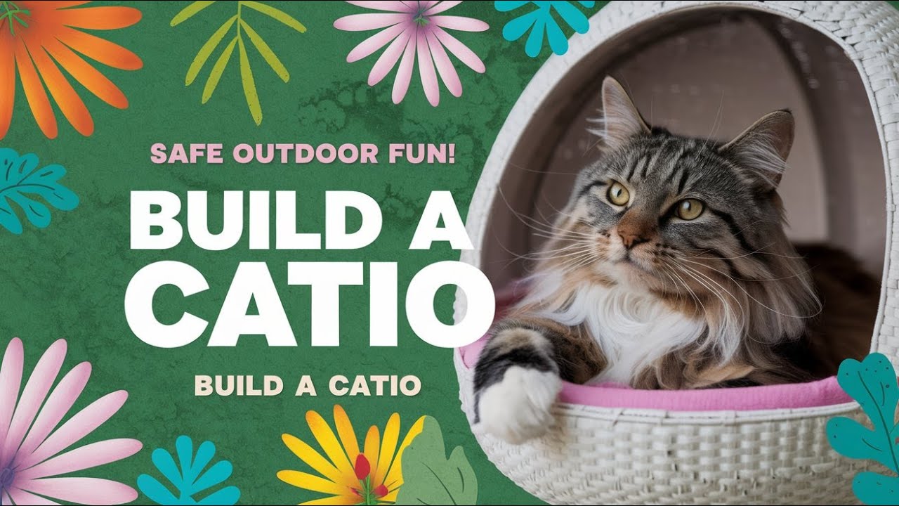 Build a catio for your cat to enjoy the outdoors safely - YouTube